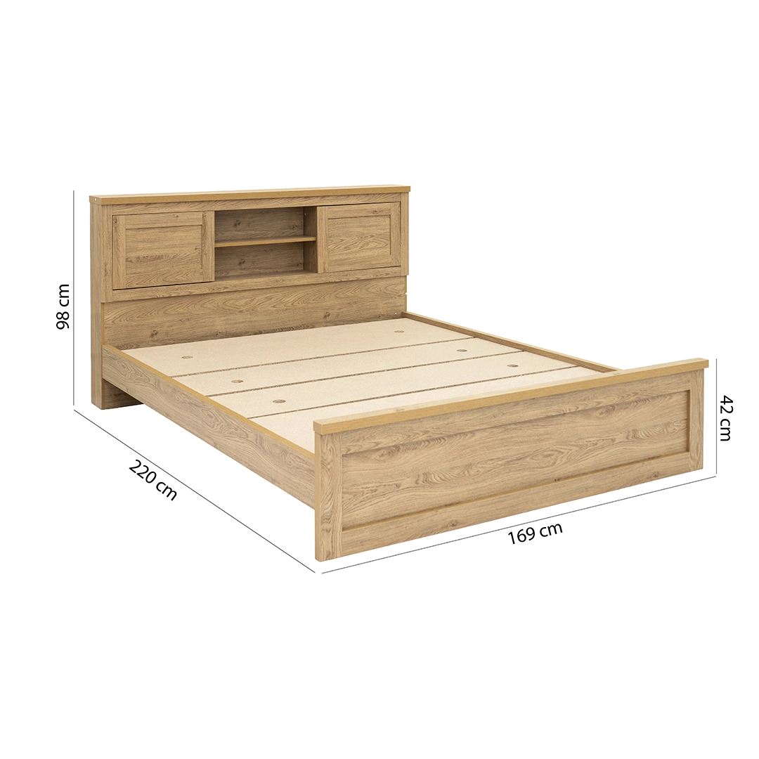 Majestic Queen Bed 200×160 -Oak thumbnail 6