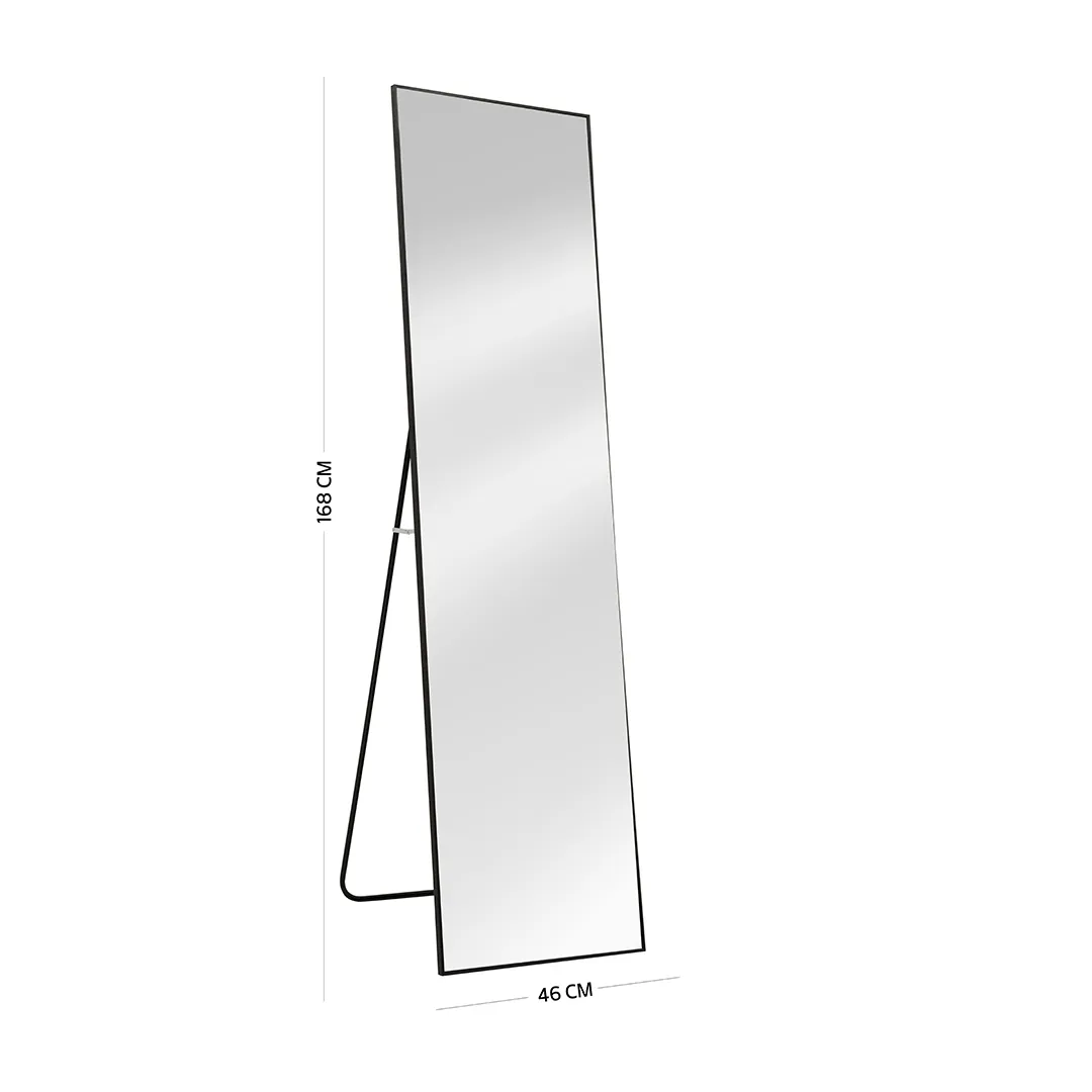 Sierra Metal Floor Standing Mirror Black 168X2.5X46Cm thumbnail 5