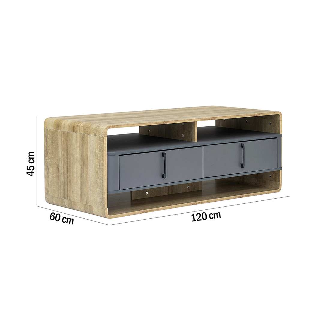 Atrisa Coffee Table -Rivera Oak/Grey thumbnail 9