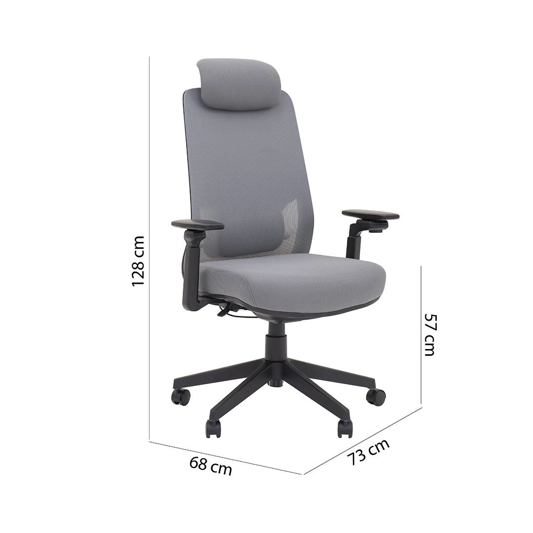 Jarvis High Back Office Chair -Grey thumbnail 16