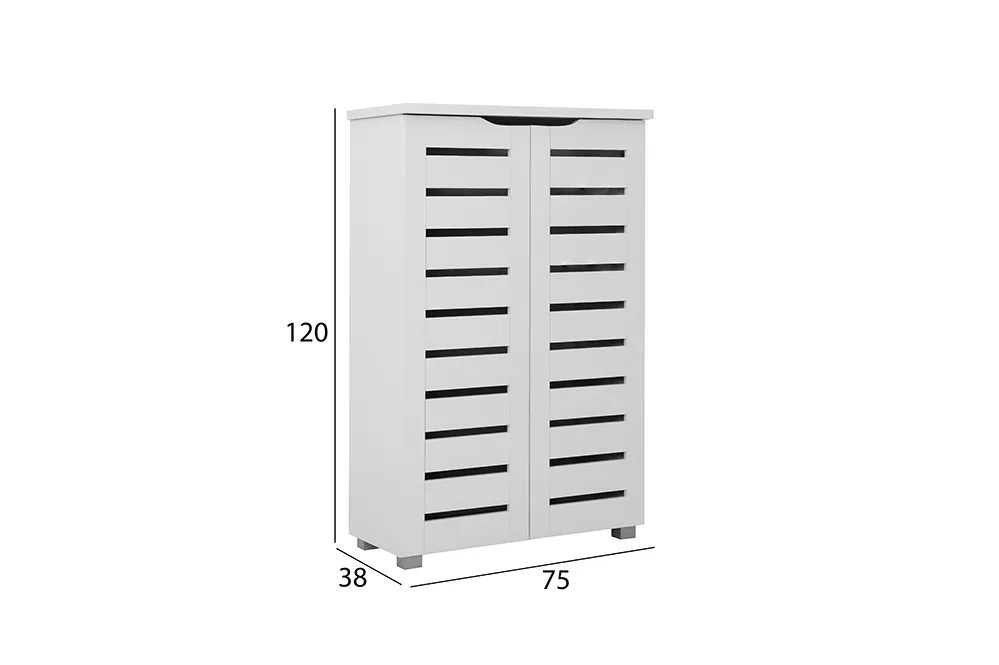 Mia Shoe Cabinet – White thumbnail 7