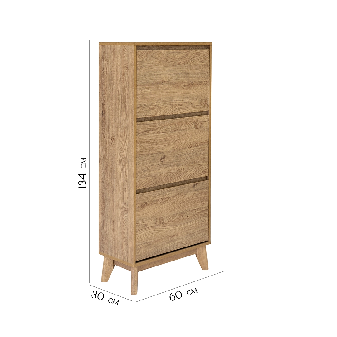 Expresso Shoe Cabinet - Oak thumbnail 10