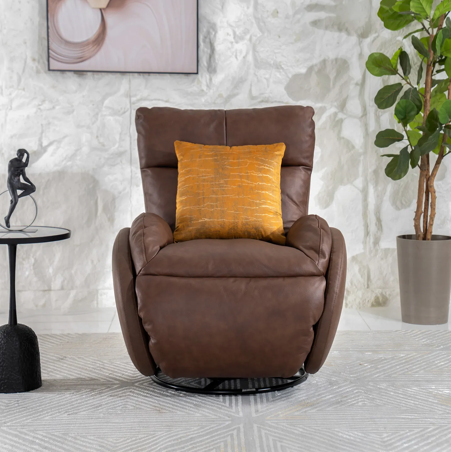 Spring Single Electric Recliner – Brown thumbnail 3