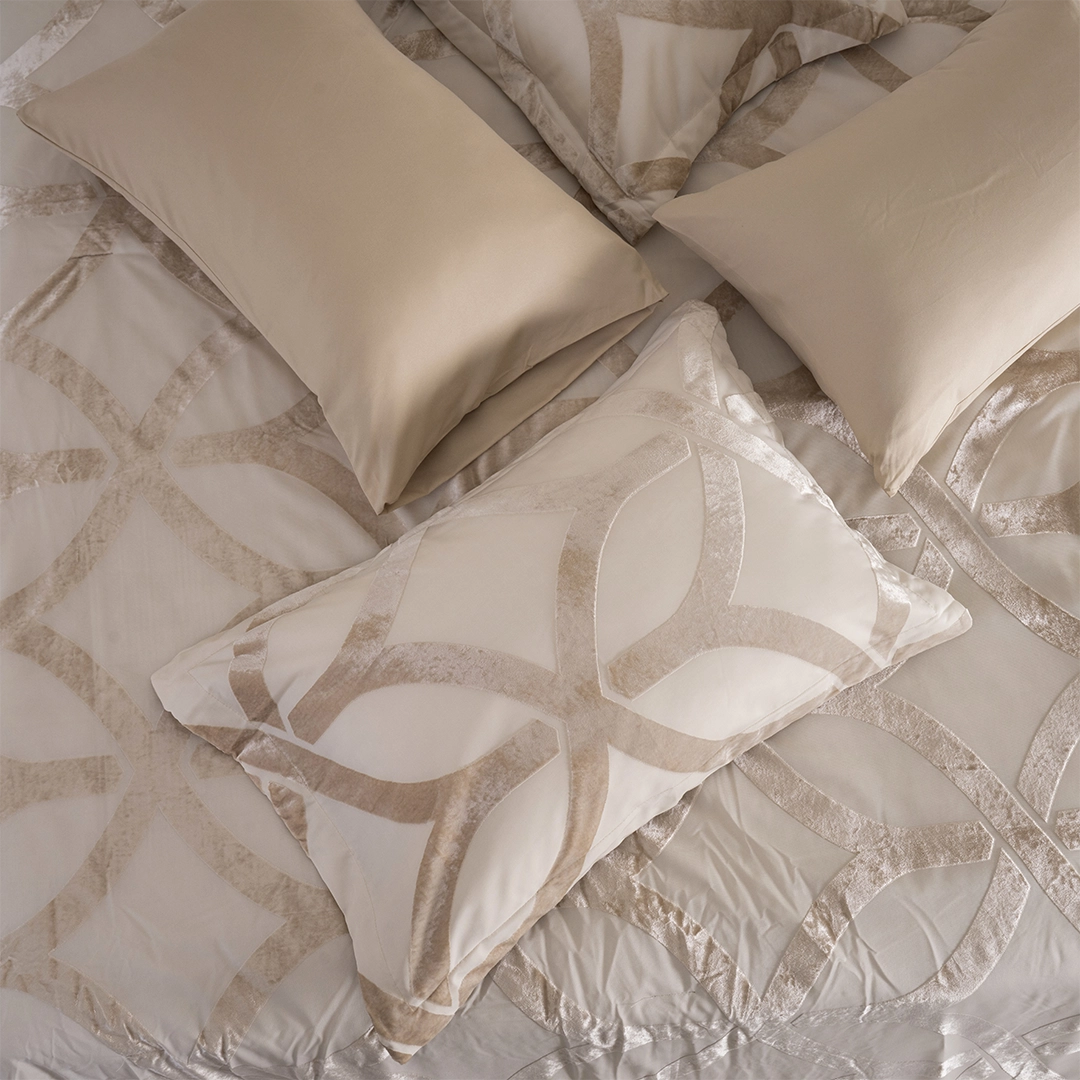 Sovera 6 Pcs Jacquard Comforter Set – Gold thumbnail 2