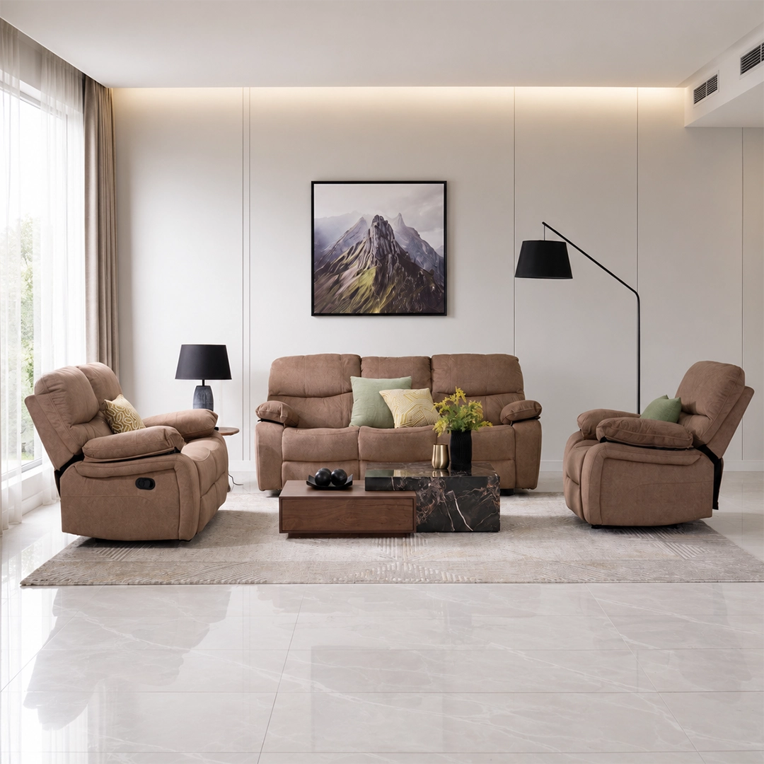 Stanford 6-Seater Recliner Sofa Set thumbnail 3