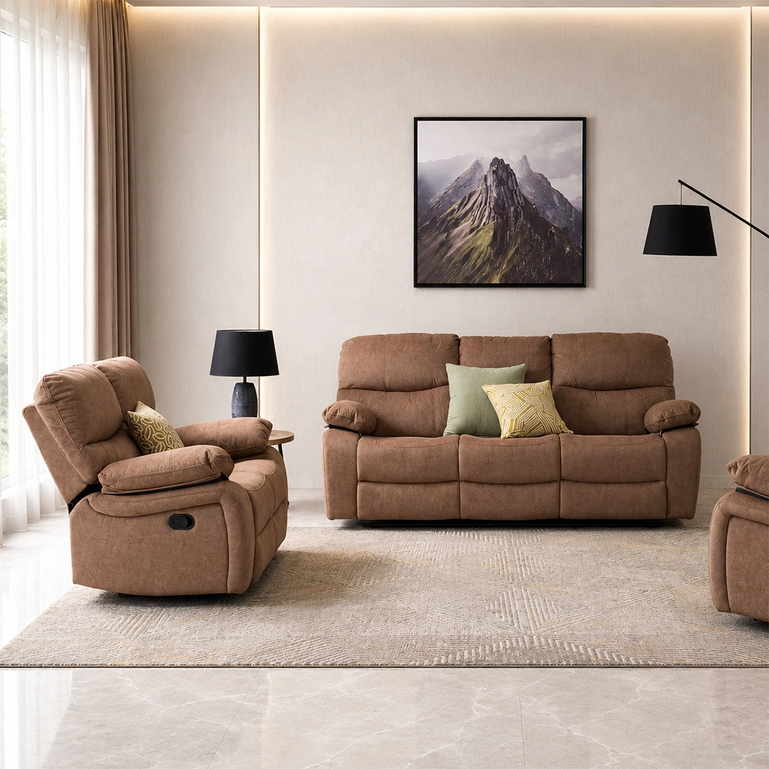 Stanford 6-Seater Recliner Sofa Set thumbnail 4