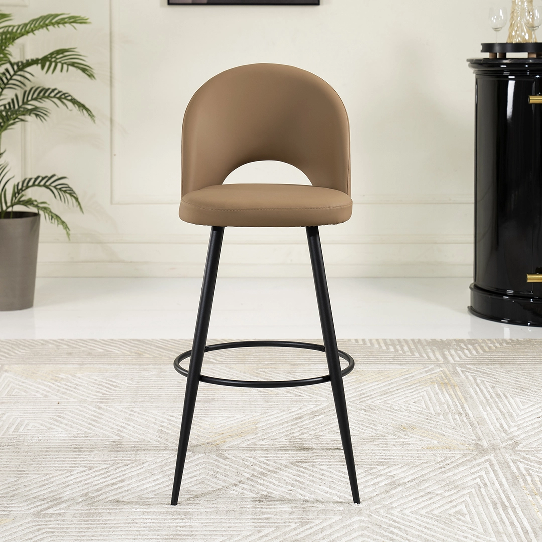Stella Bar Stool -Brown & Black thumbnail 3