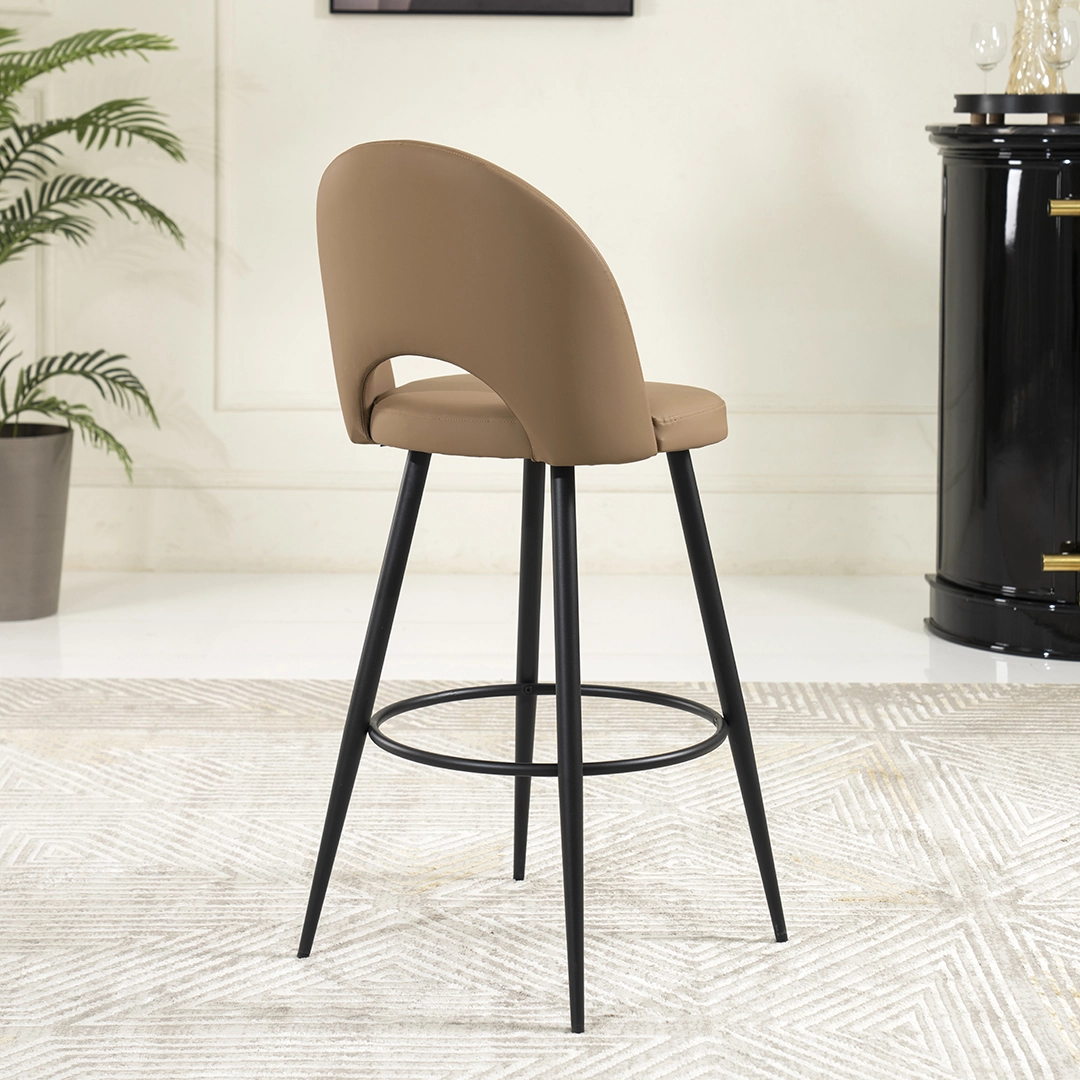 Stella Bar Stool -Brown & Black thumbnail 4