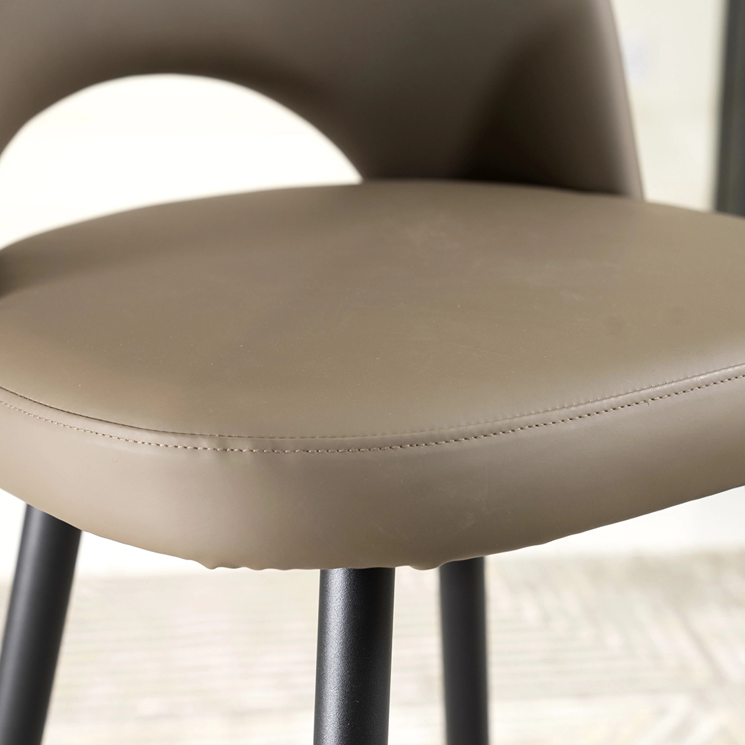 Stella Bar Stool -Dark Khaki & Black thumbnail 6
