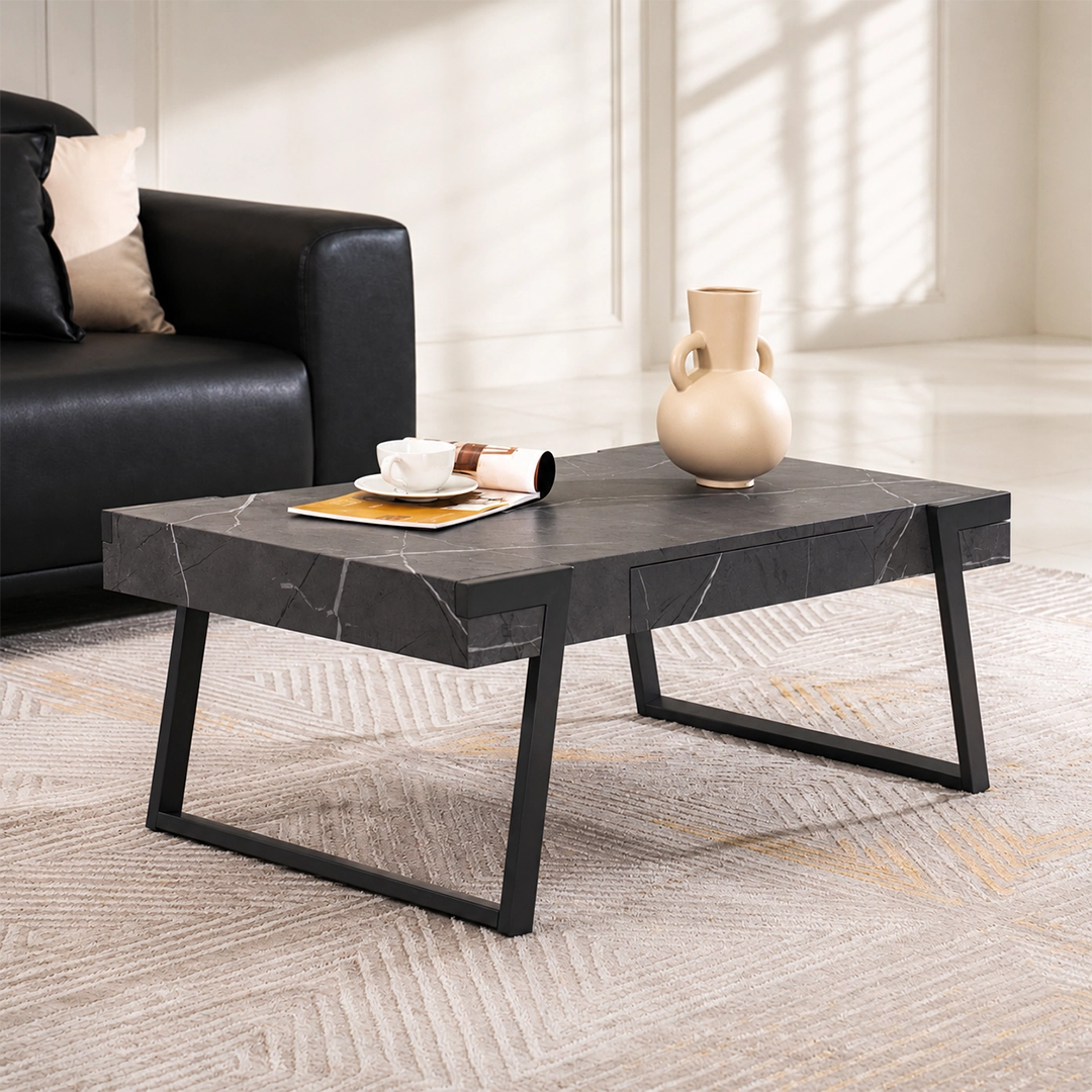 Tanix Centre Table with Drawer -Grey thumbnail 4