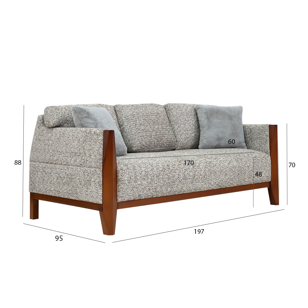 Nokin 3-Seater Sofa thumbnail 3