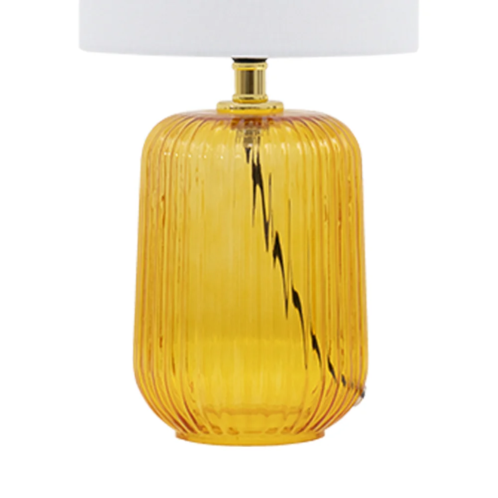 Tria Glass Table Lamp -Amber -36.5cm thumbnail 5
