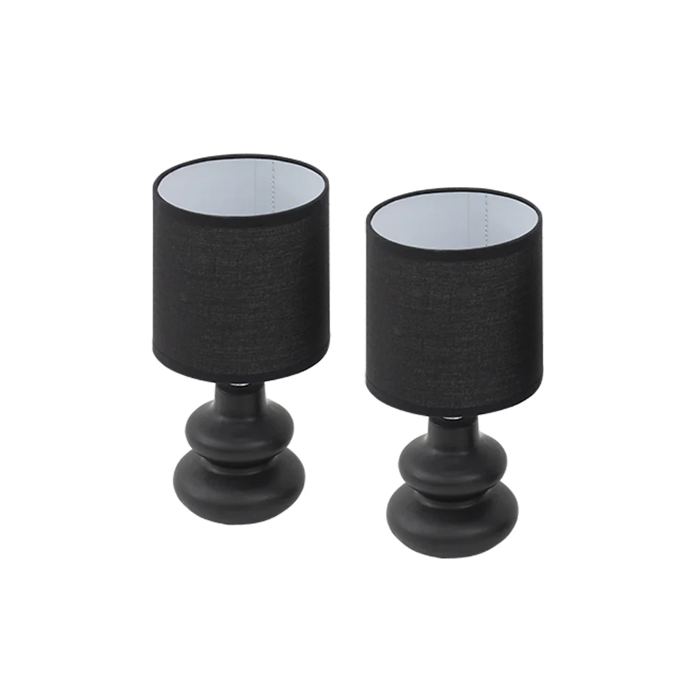Tria Set Of 2 Ceramic Table Lamp Black 12X12X23Cm thumbnail 8