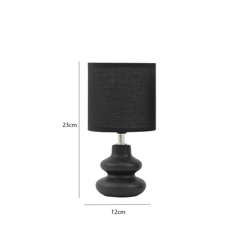 Tria Set Of 2 Ceramic Table Lamp Black 12X12X23Cm thumbnail 9