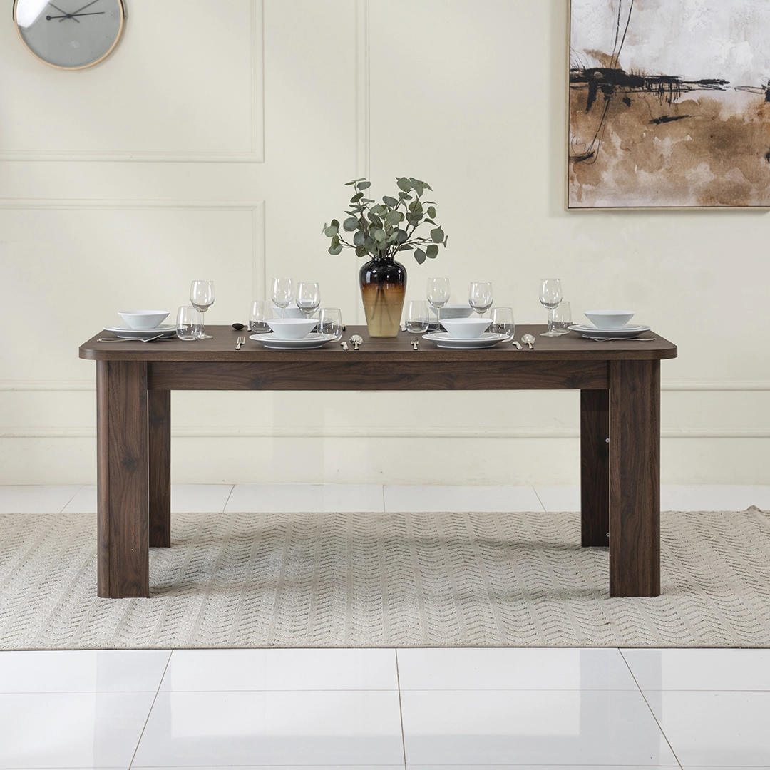 Valencia Dining Set 6 Seater – Walnut thumbnail 6