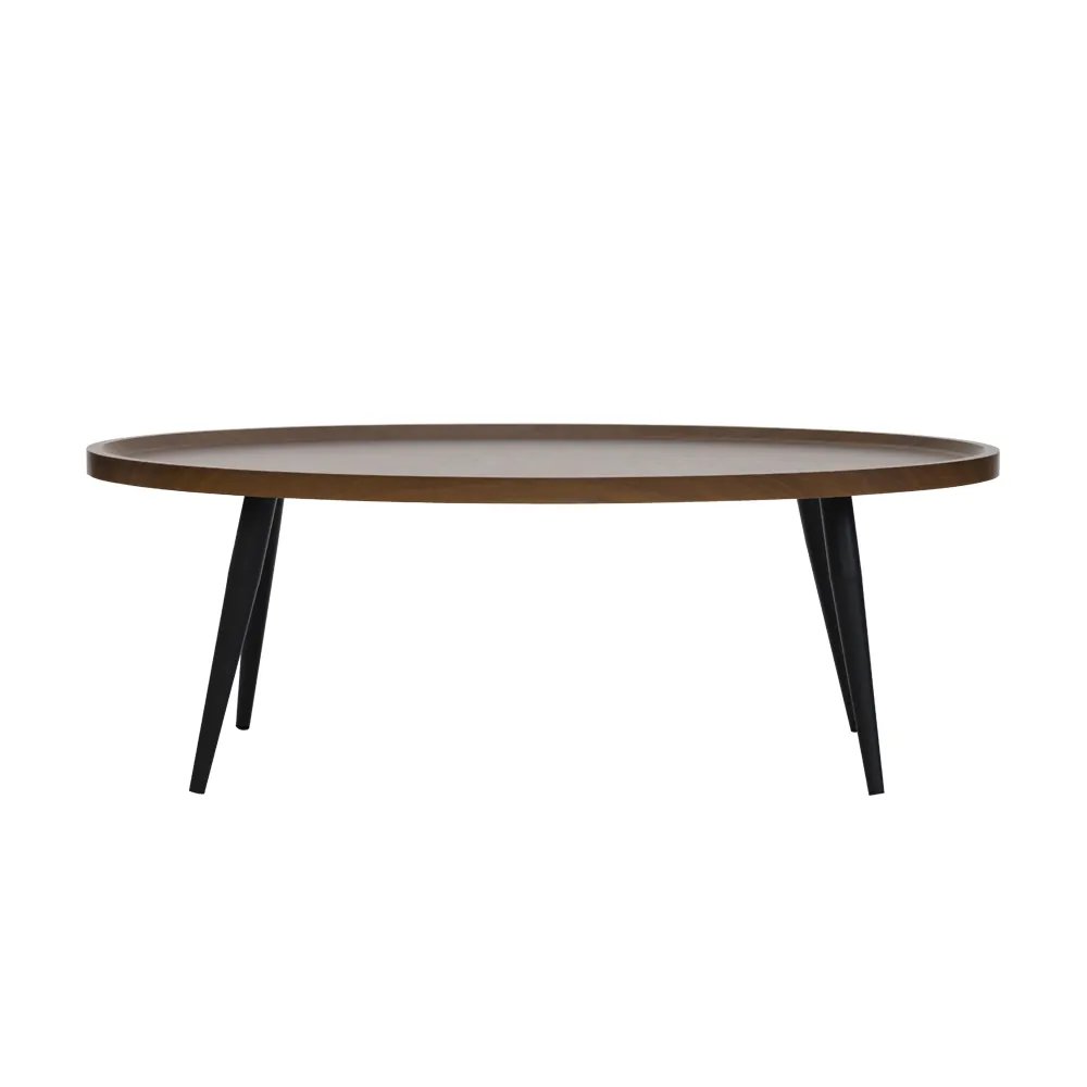 Velva Coffee Table Walnut & Black thumbnail 7