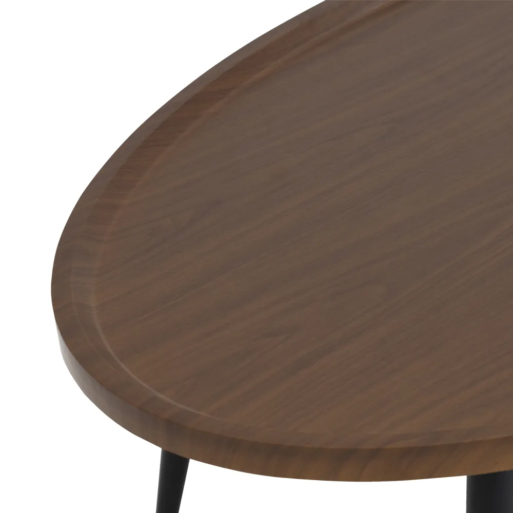 Velva Coffee Table Walnut & Black thumbnail 6