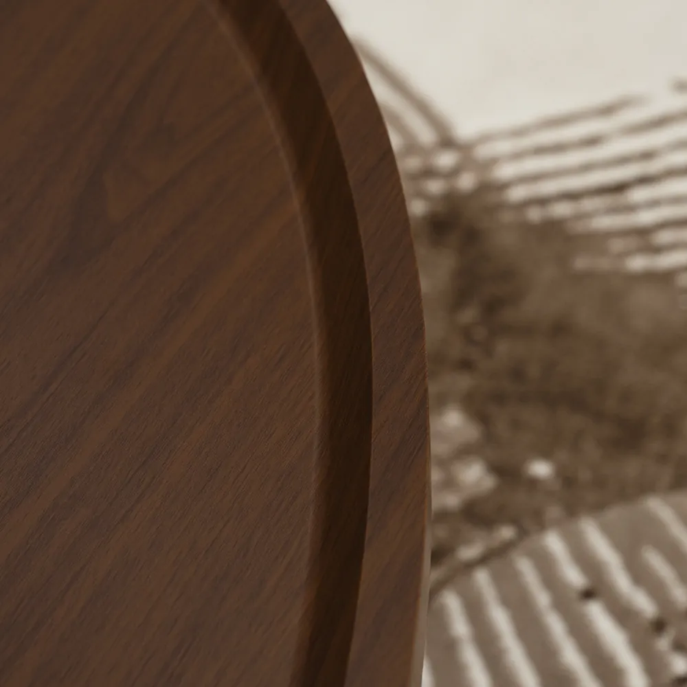 Velva Coffee Table Walnut & Black thumbnail 5