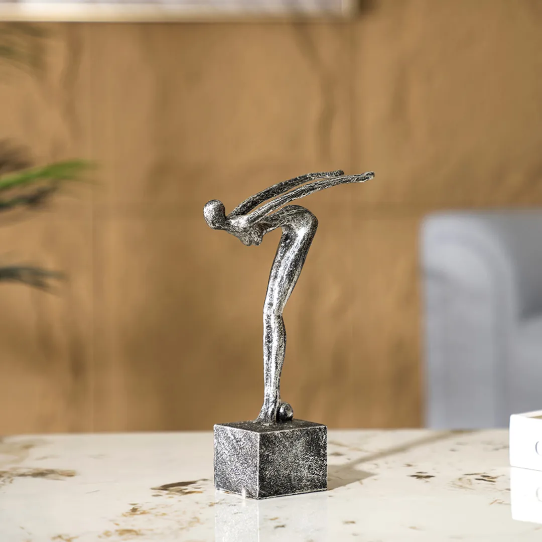 Verdant Polyresin Abstract Figurine 14×6.8×27.3cm thumbnail 3