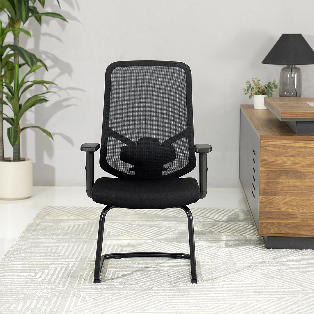 Verona Visitor Chair -Black thumbnail 2