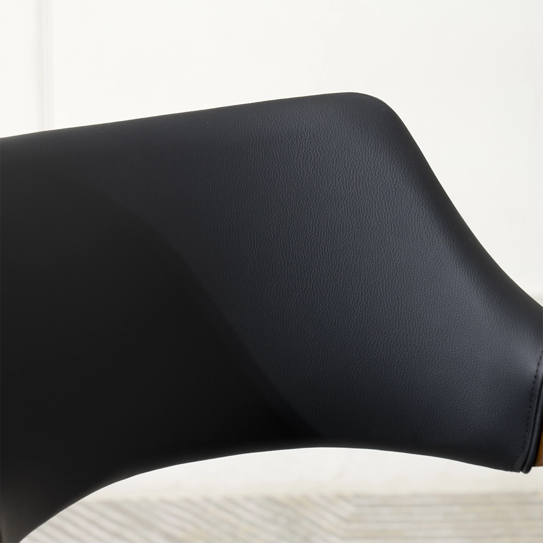 Vida Bar Chair -Black & Walnut thumbnail 4