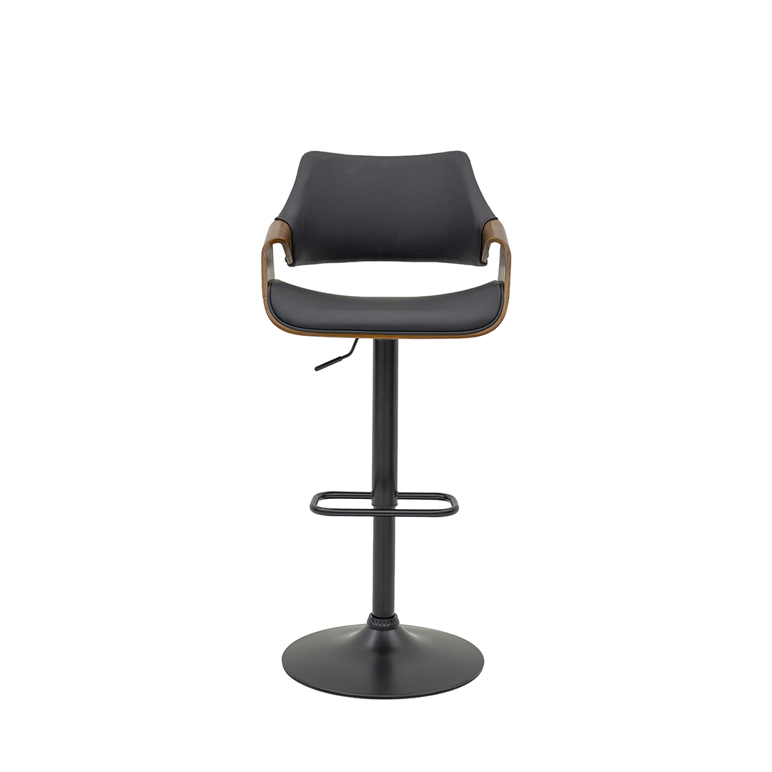 Vida Bar Chair -Black & Walnut thumbnail 9