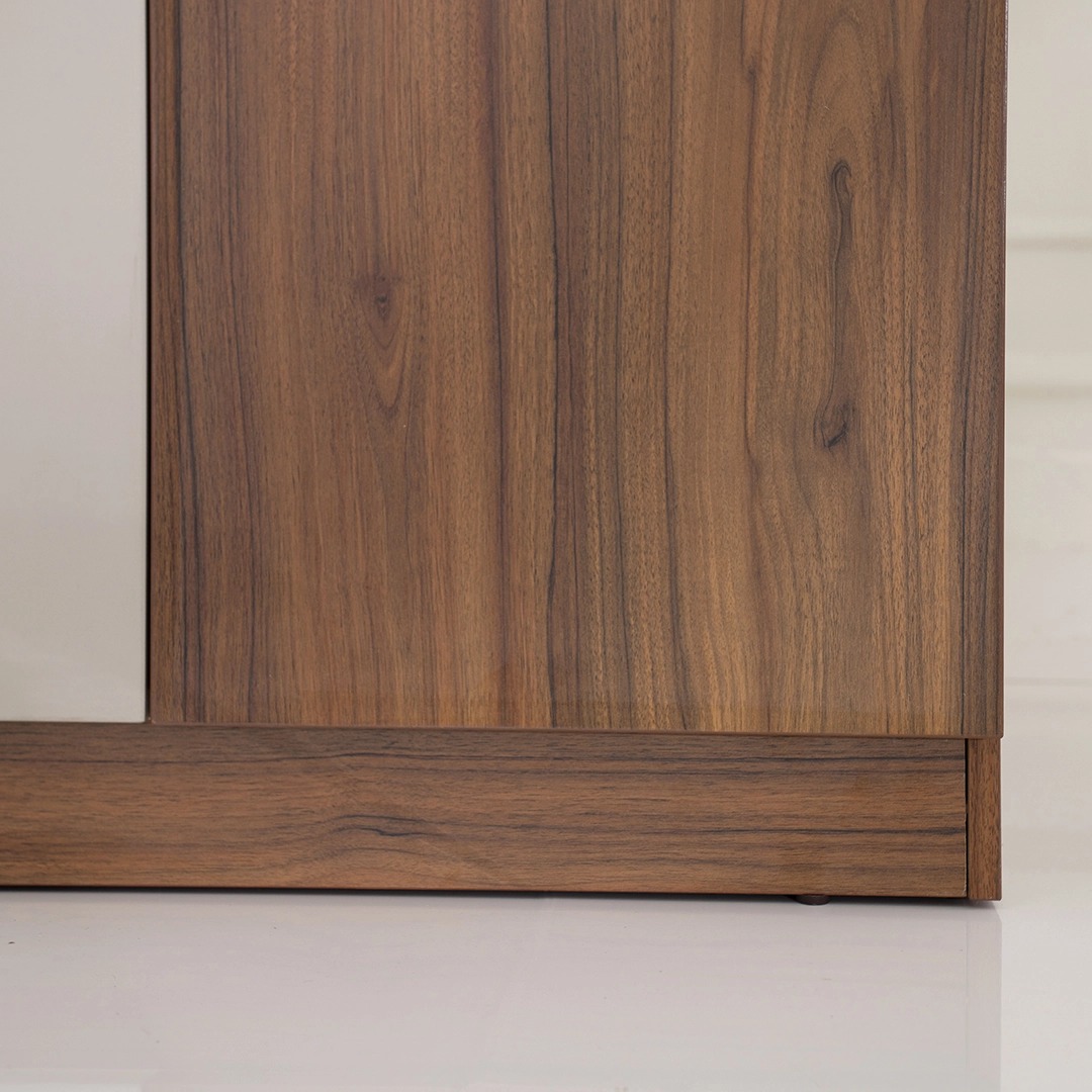 Ocean 6 Door Wardrobe – Walnut & Grey thumbnail 9