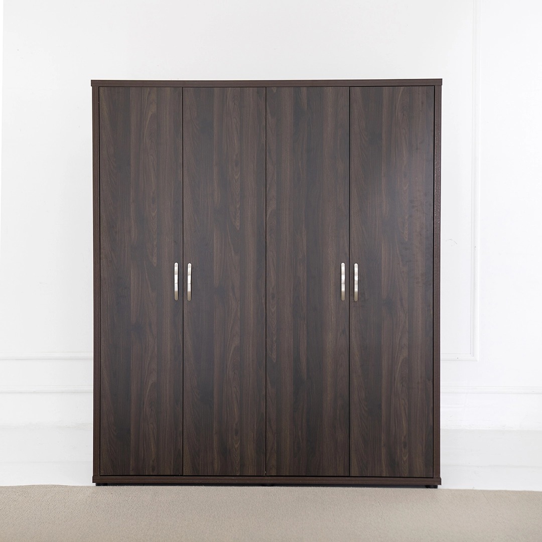 Como 4 Door Wardrobe -Walnut thumbnail 2