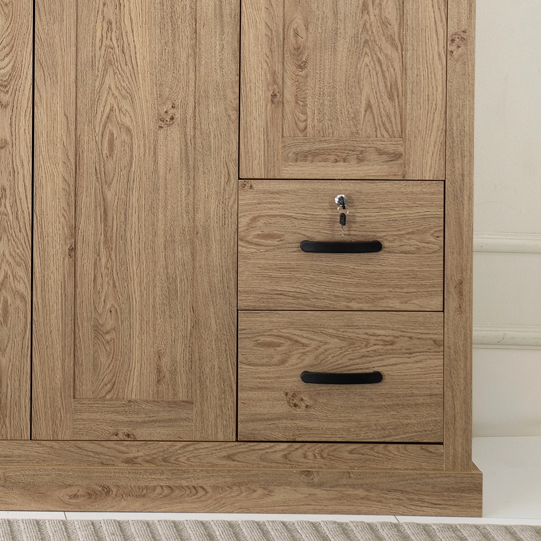Majestic 6 Door Wardrobe -Oak thumbnail 3