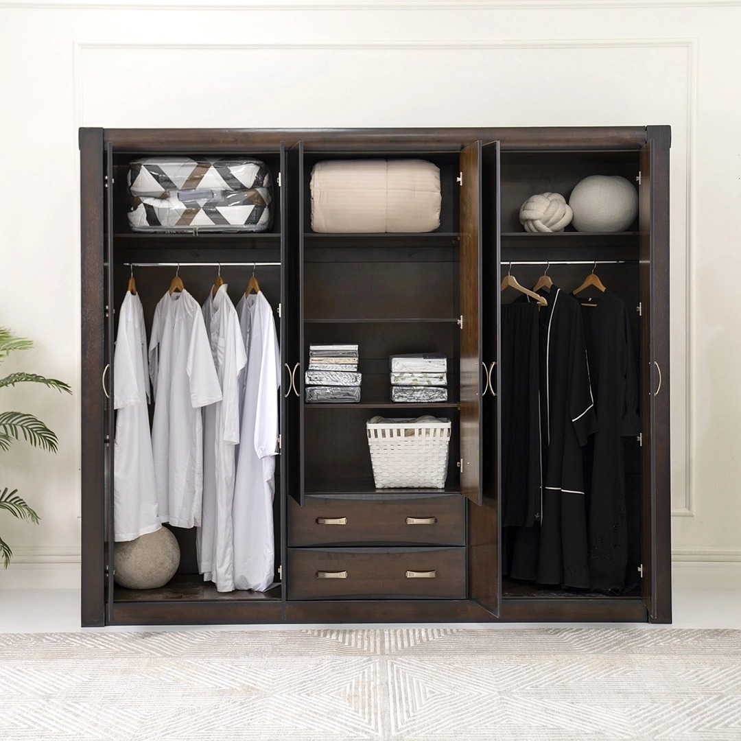 Victoria 6 Door Wardrobe -Chocolate thumbnail 5