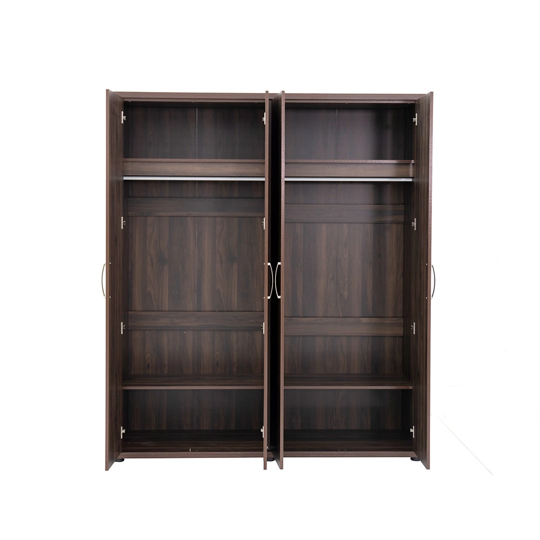 Como 4 Door Wardrobe -Walnut thumbnail 5