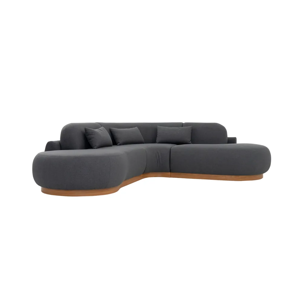 Lorenzo Corner Sofa Set-Grey thumbnail 3