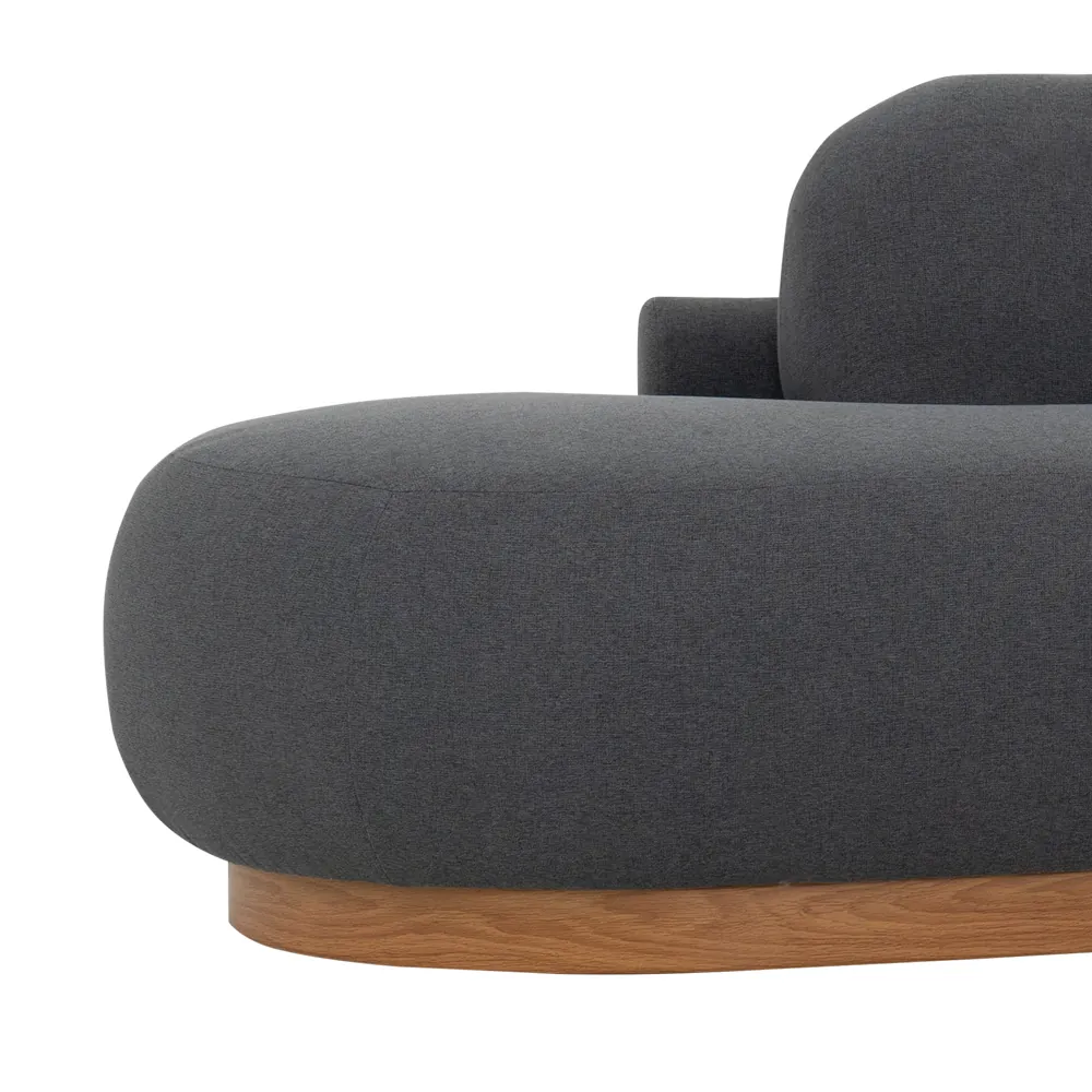 Lorenzo Corner Sofa Set-Grey thumbnail 4