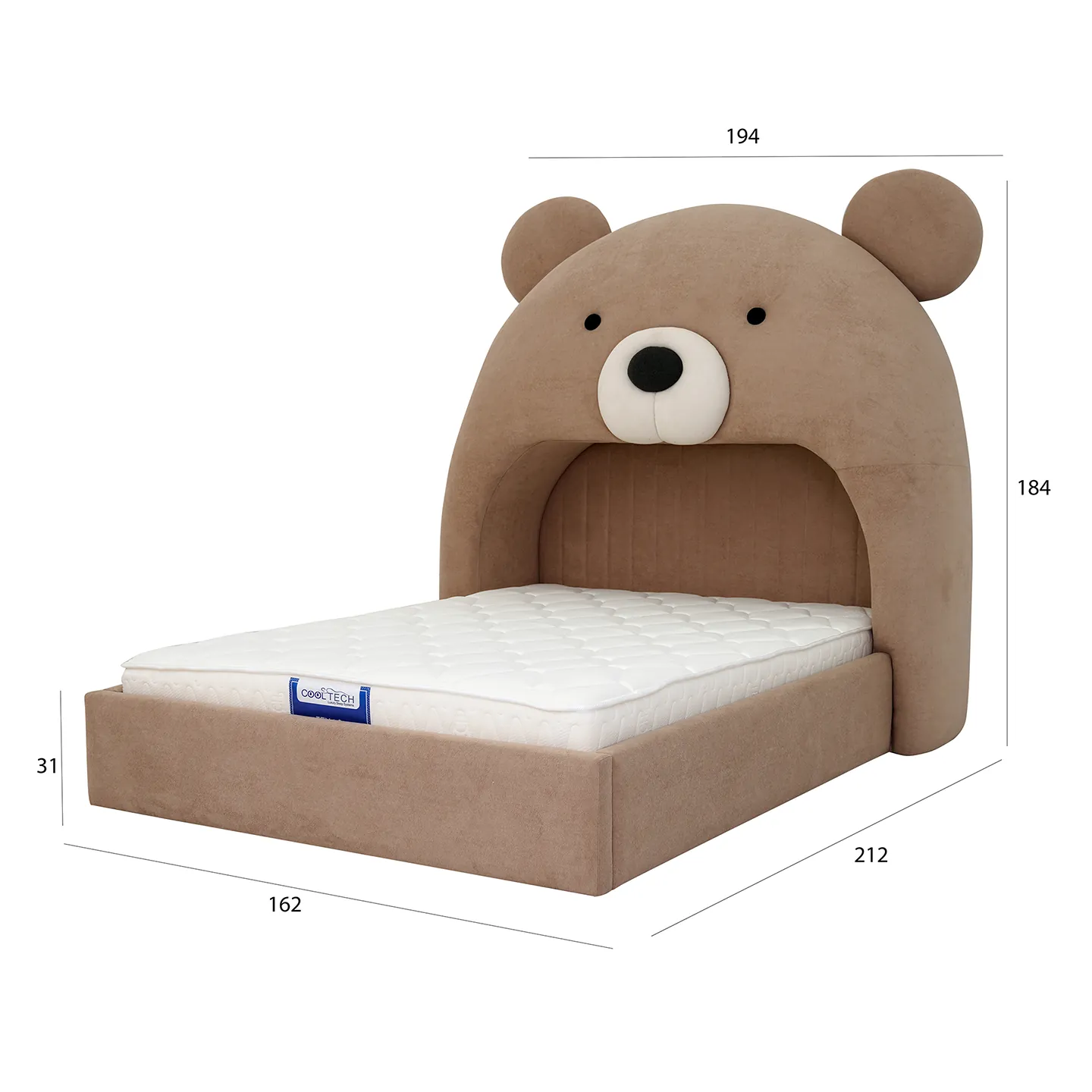 Teddy Kids Bed - 200x150 - Queen Size thumbnail 10