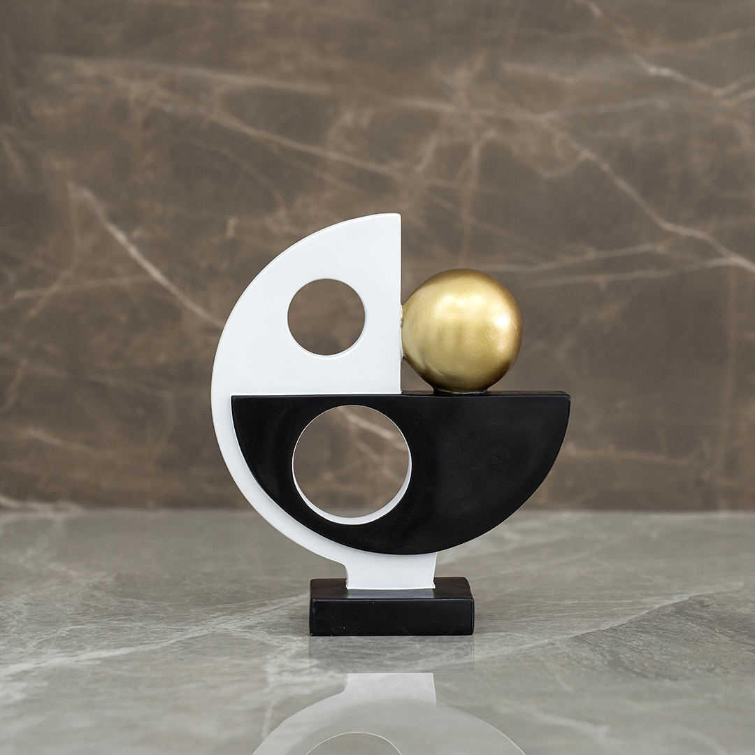 Auric Polyresin Abstract Accent -21.2cm