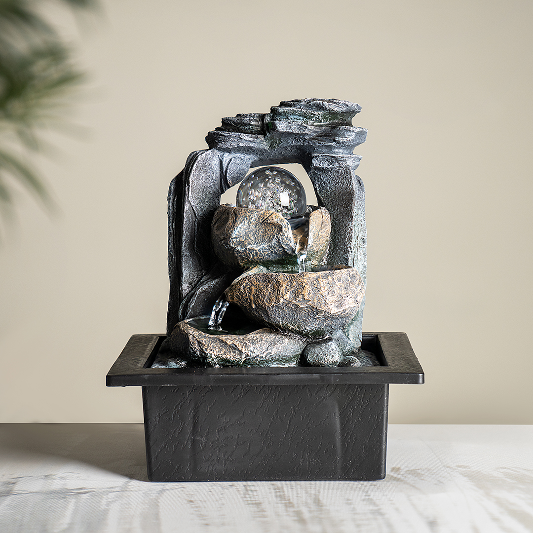 Rivulet Indoor Fountain With Crystal Ball