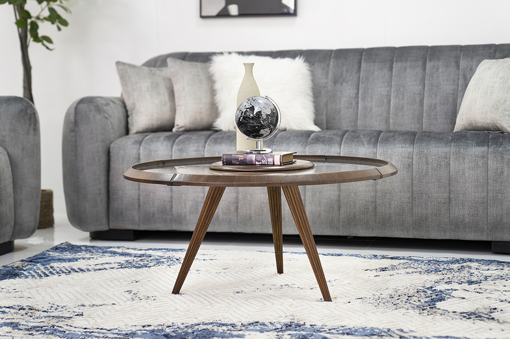 Lyna Coffee Table - Walnut