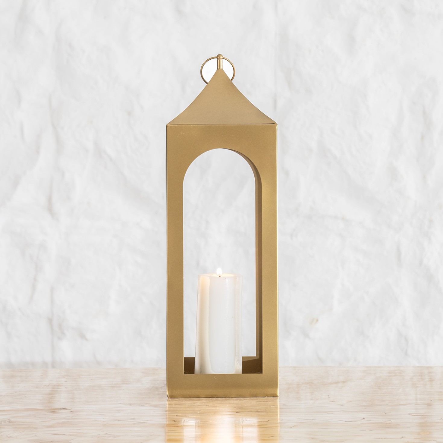 فانوس معدني ميسا - 18x18x56 سم